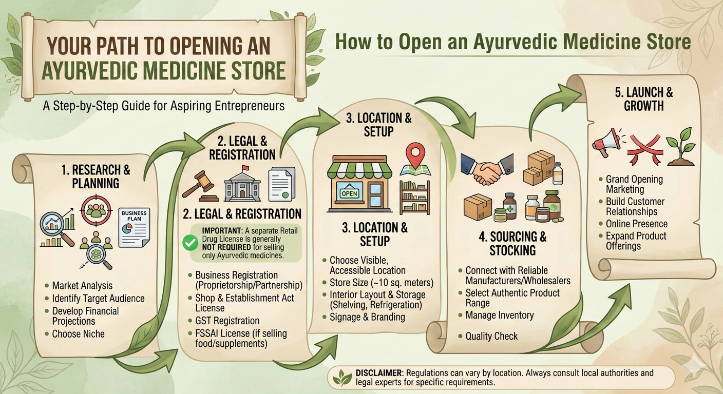 How to Open an Ayurvedic Medicine Store