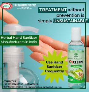 Herbal Hand Sanitizer Manufacturers In Baddi