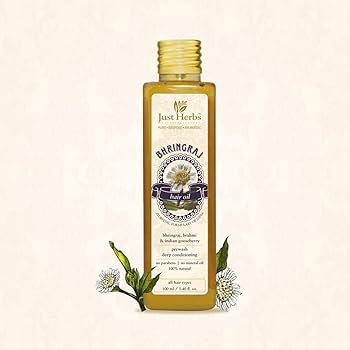 Just Herbs Bhringraj Hair Oil  Top 10 Best Bhringraj Hair Oils in India for
