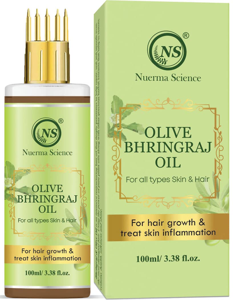 Nuerma Science Olive Bhringraj Oil Top 10 Best Bhringraj Hair Oils in India for